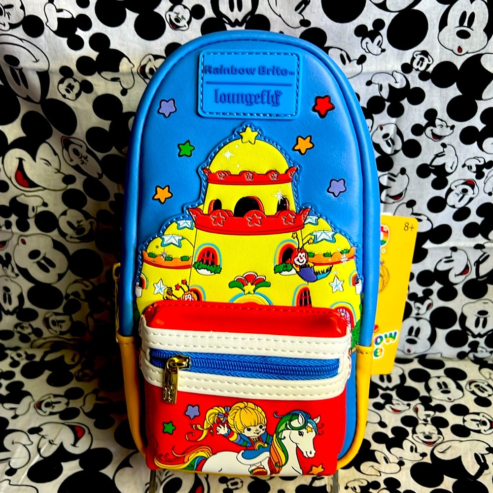 Loungefly Rainbow Brite Blue Red Yellow Kids Mini Backpack